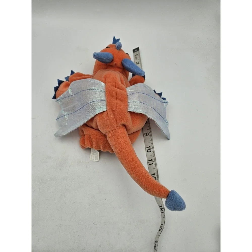 Caltoy Orange Blue‎ Dragon Plush Hand Puppet 12